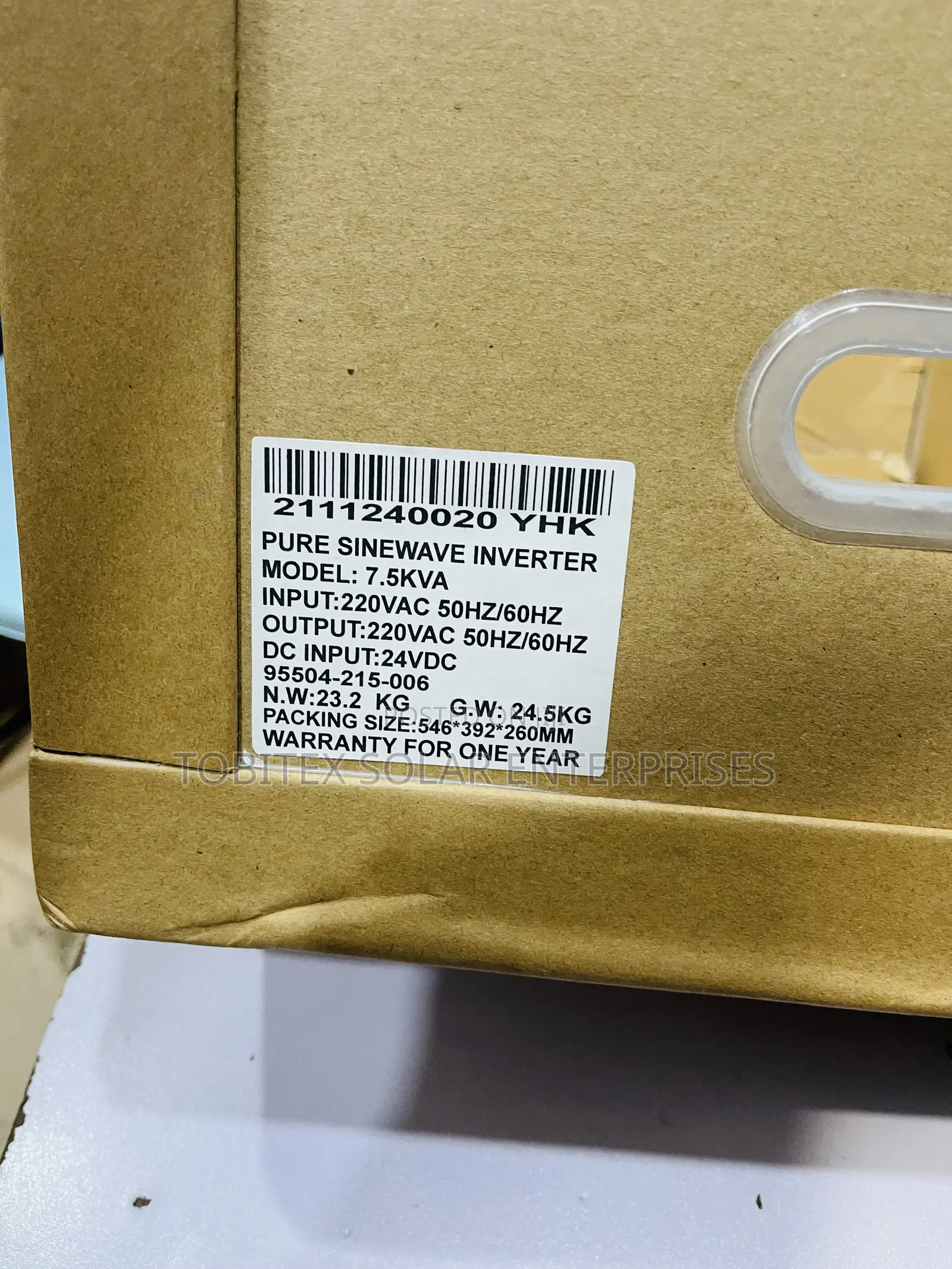 7.5kva 24v System Yohako Inverter