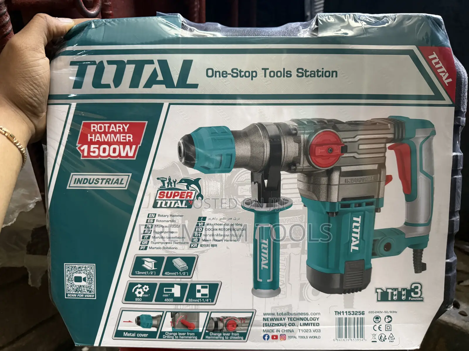 Total Electric Hammer Machine 1500w