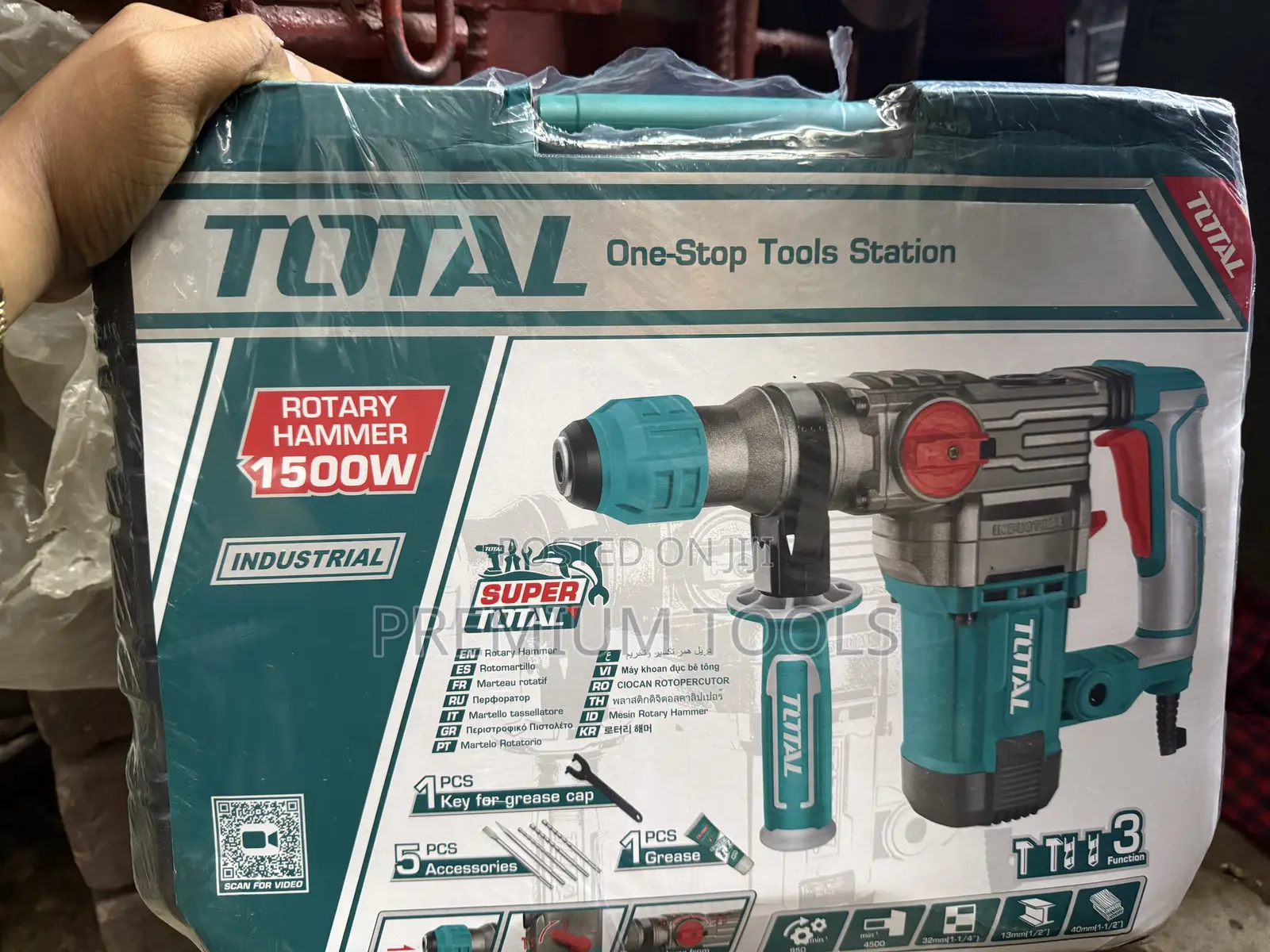 Total Electric Hammer Machine 1500w