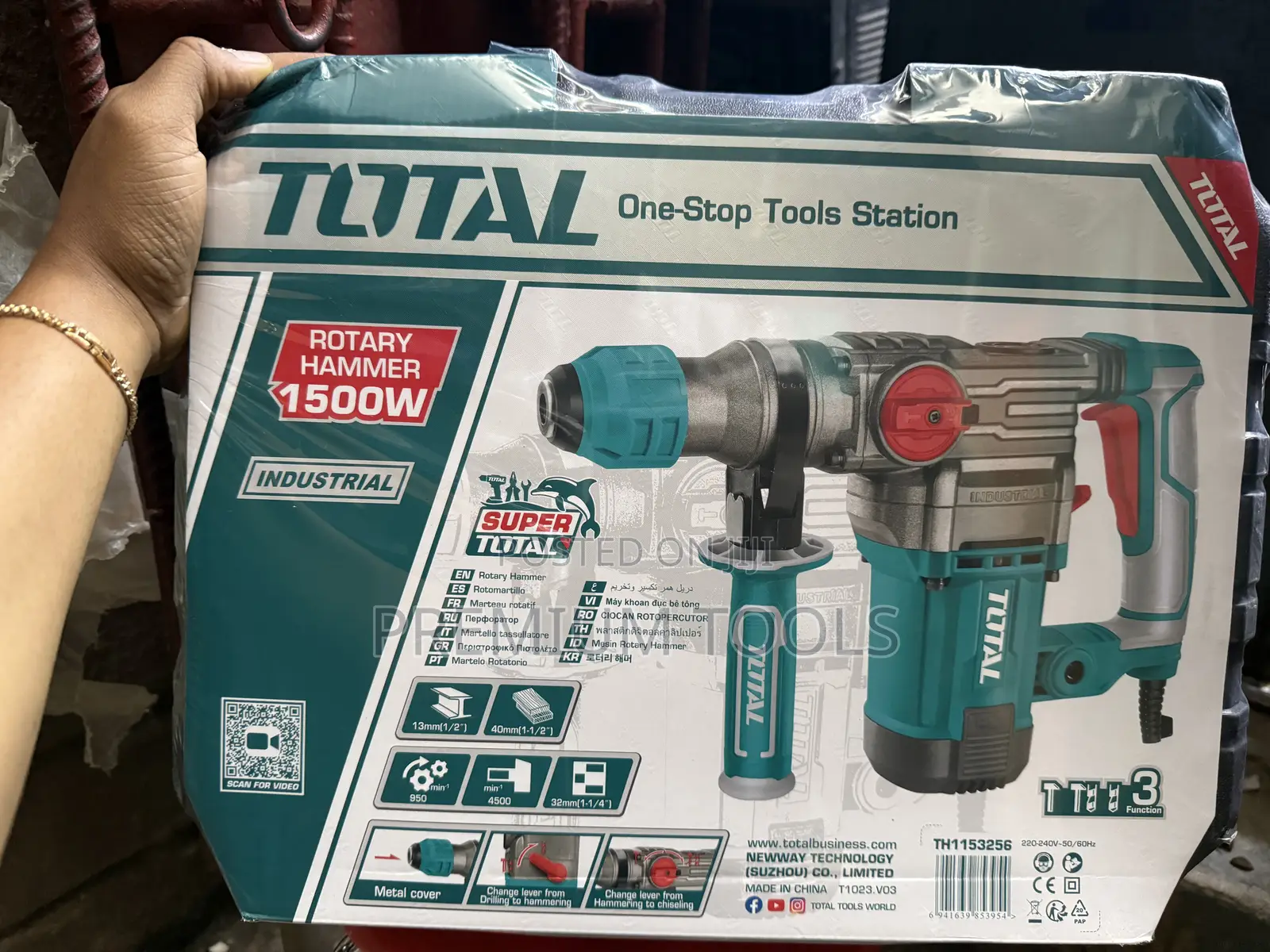 Total Electric Hammer Machine 1500w