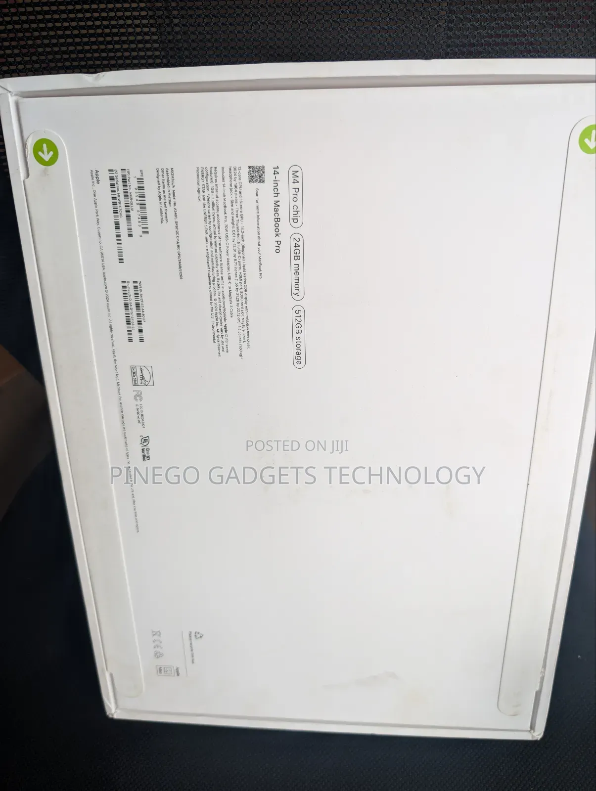 New Apple MacBook Pro 2024 M4 Pro 14-Inch 24GB SSD 512GB