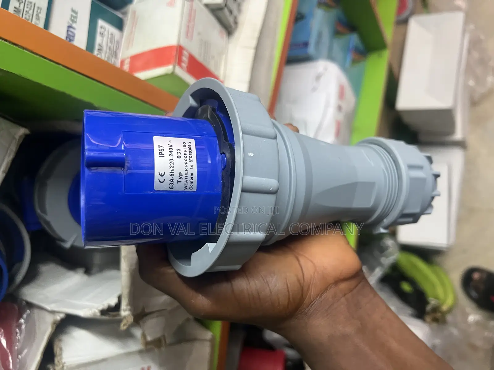 3pins 63amp Heavy Duty Industrial Socket and Plug