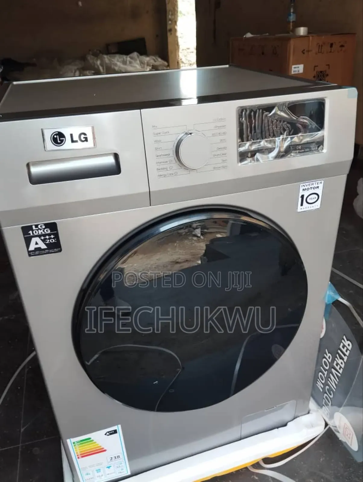 Original Lg 10kg Inverter Digital Display Automatic Washing Machine