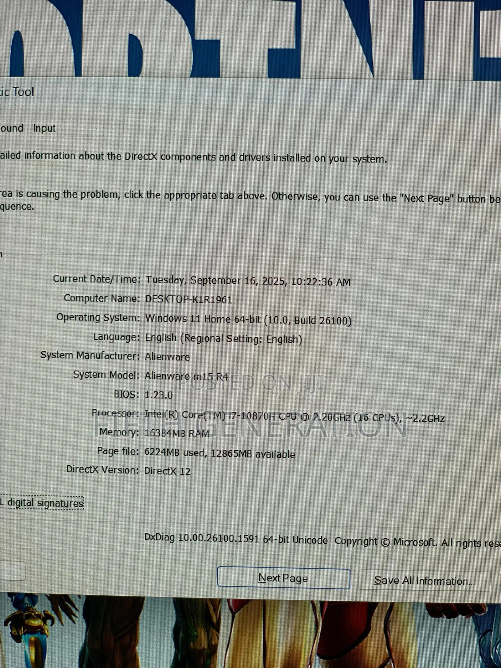 Laptop Alienware M15 R4 16GB Intel Core i7 SSD 1T