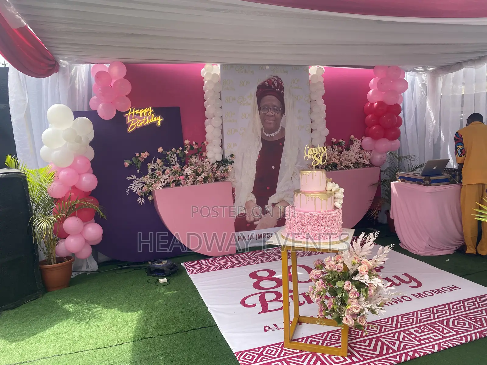 Intimate 80th Birthday Celebration Decor