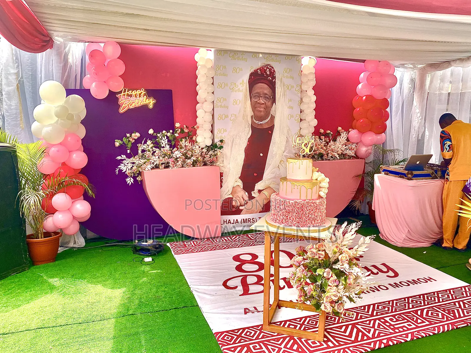 Intimate 80th Birthday Celebration Decor