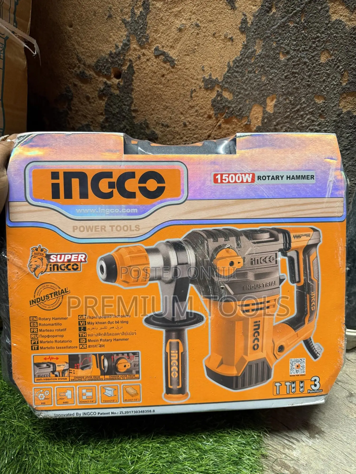 Ingco 1500w Electrical Demolishing Rotary Hammer