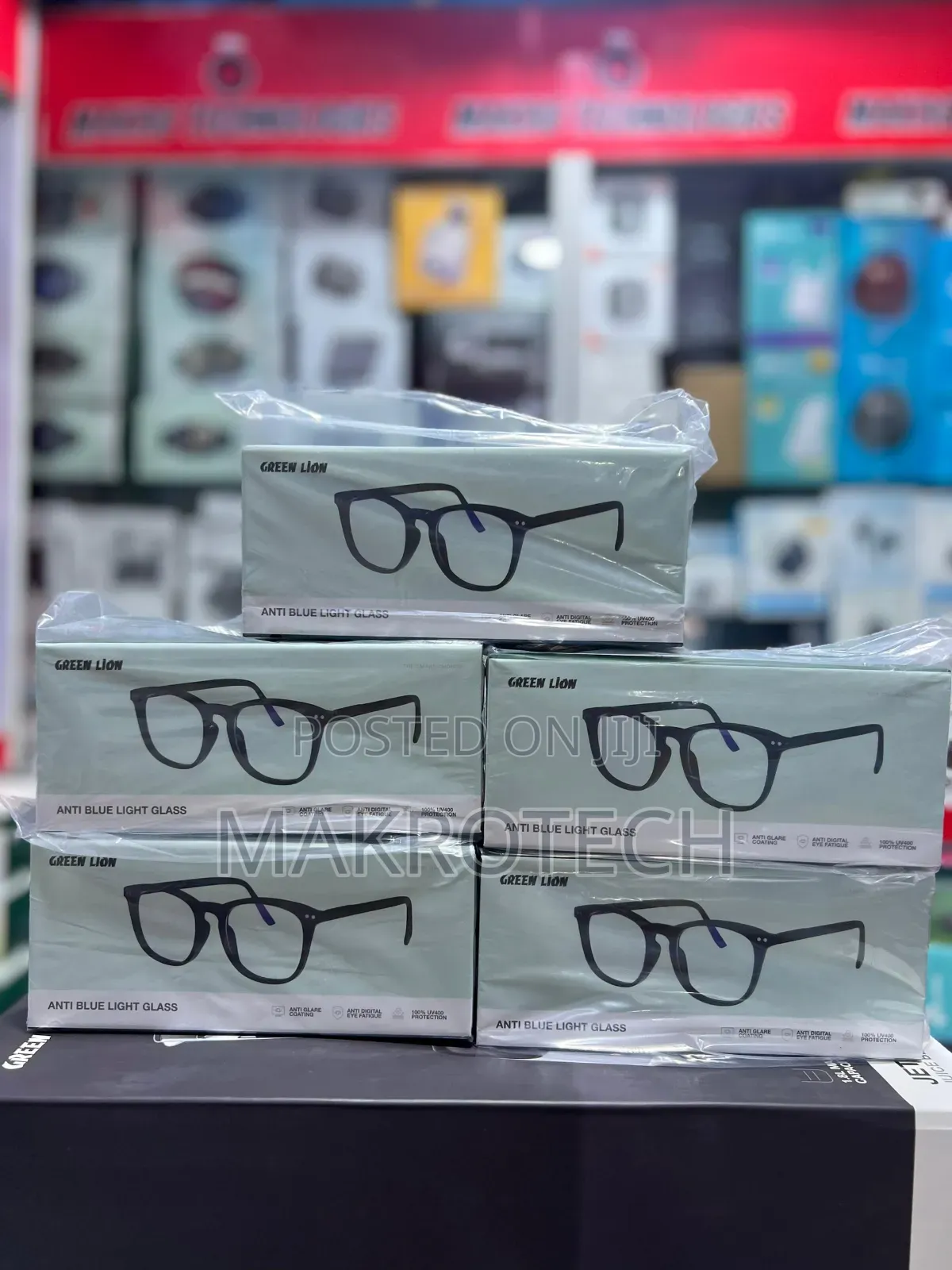 Green Lion Anti Glare Glass - Black, Anti Blue