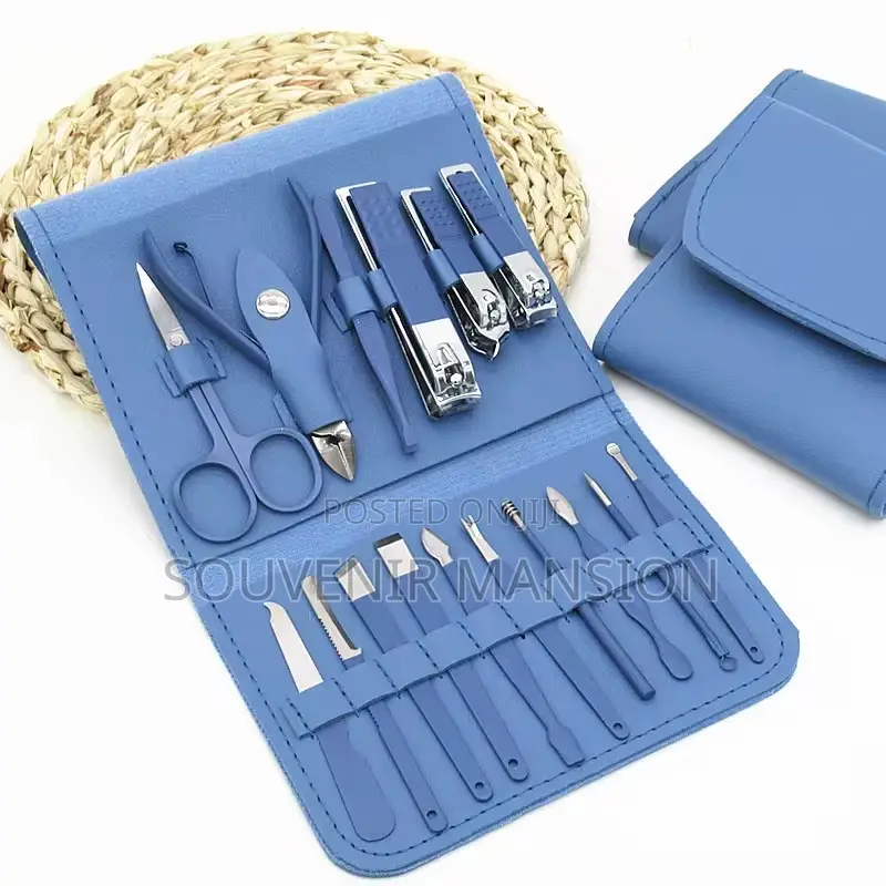 16pcs Leather Manicure Set