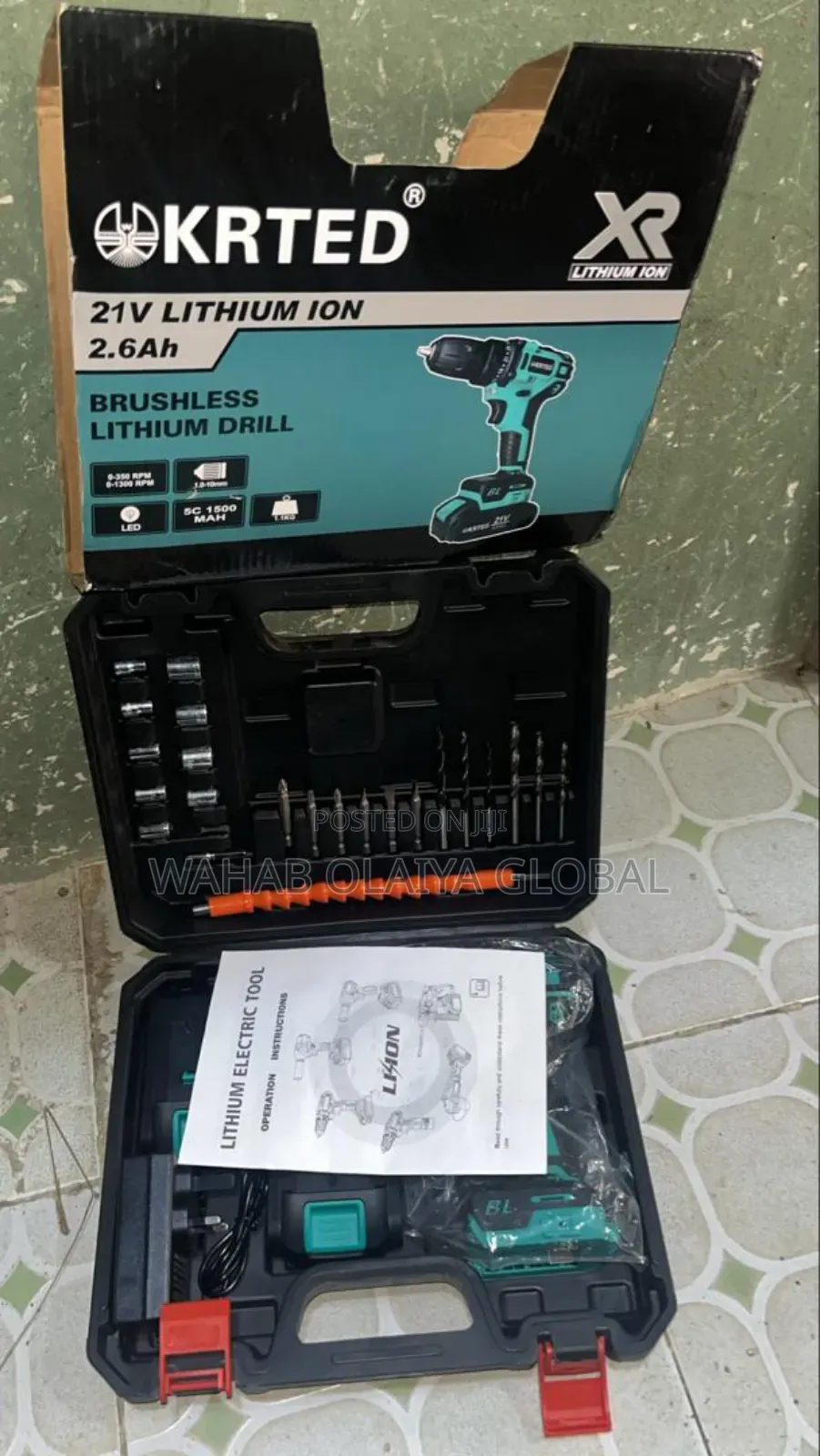 Krted 21v Cordless Drill Kit – Brushless Complete Set