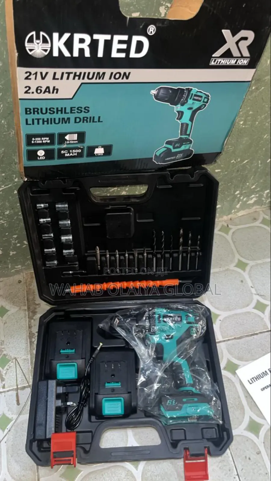 Krted 21v Cordless Drill Kit – Brushless Complete Set