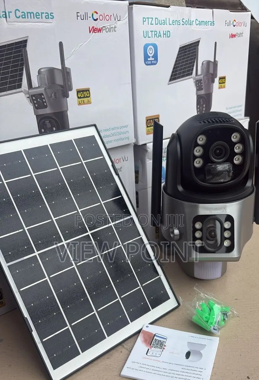 View Point New-in 4g Dual Lens Solar-powered Autotracking Cctv Camera