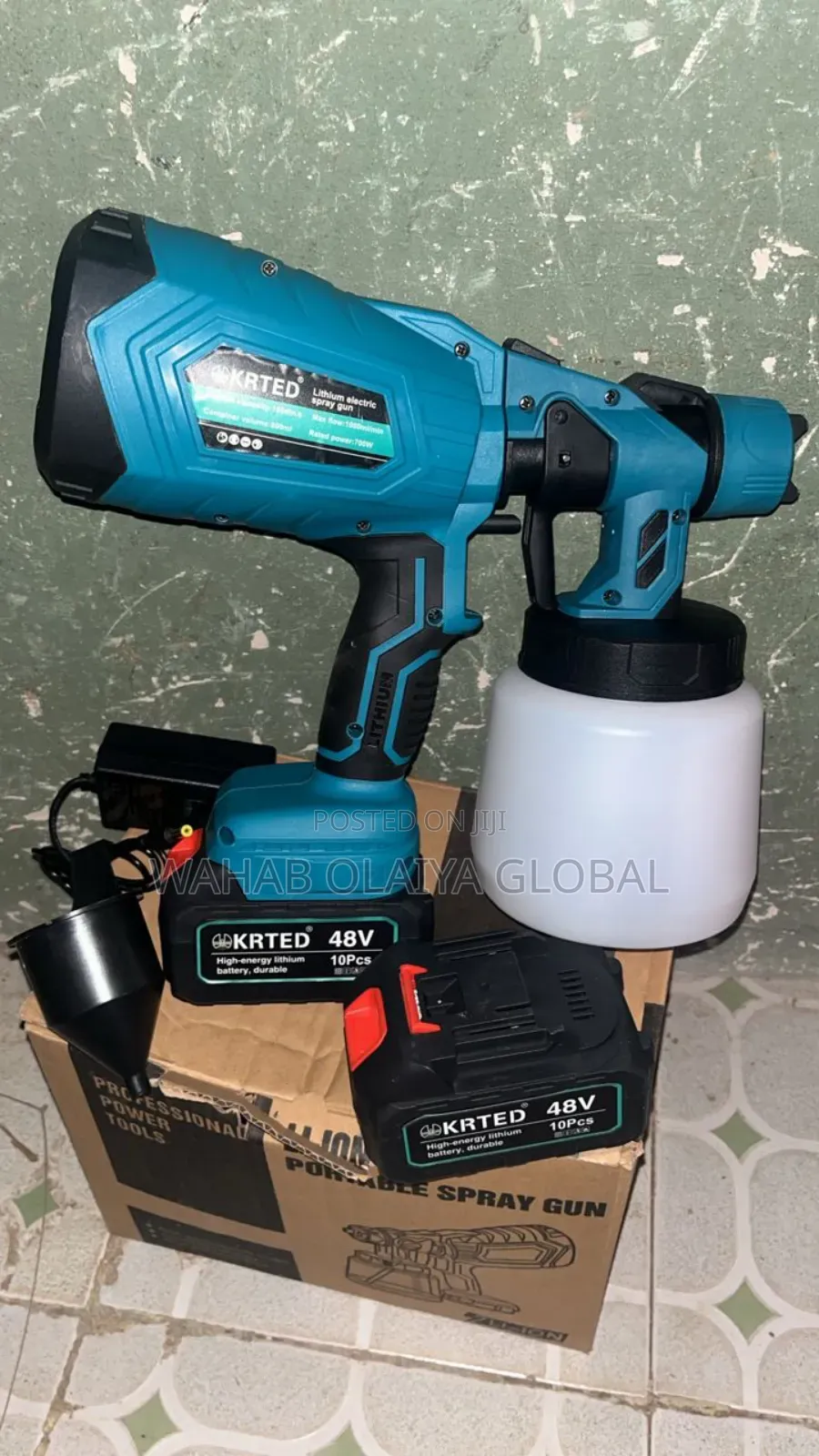 Krted 48v Cordless Paint Sprayer – Fast, Smooth Portable