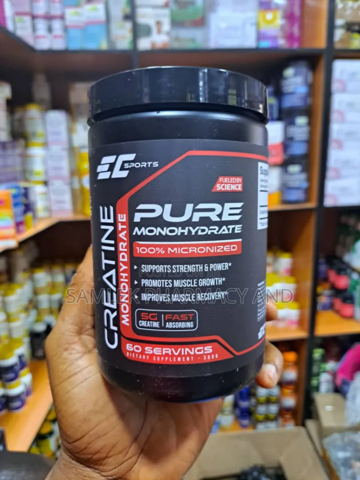 Ec Sports Creatine Monohydrate Powder -60servings Unflavored