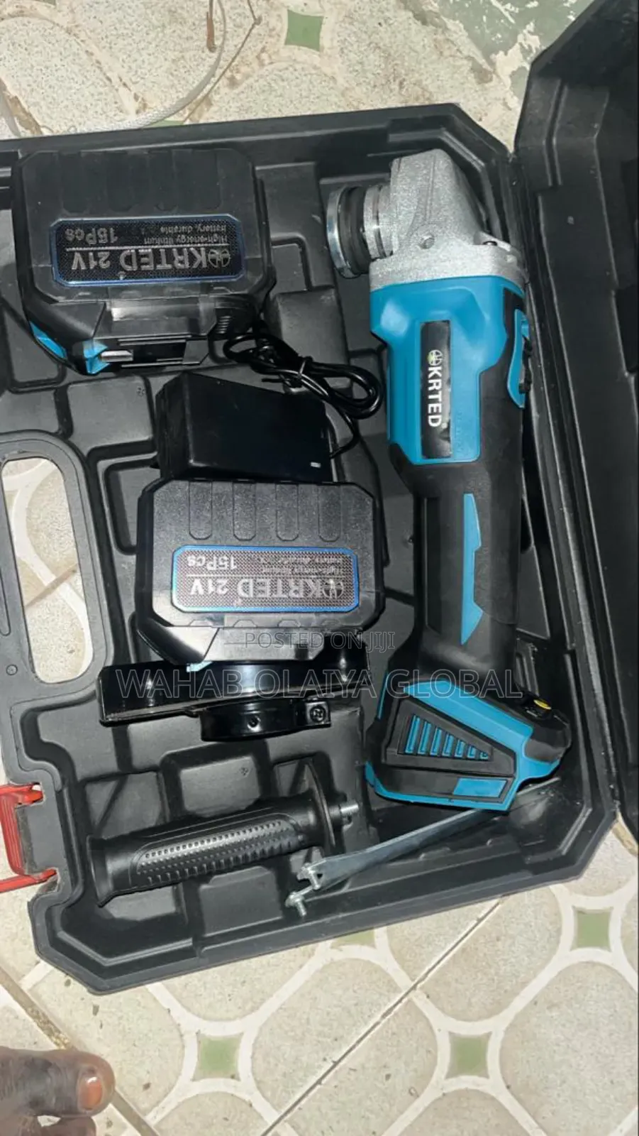 Krted 21v Brushless Cordless Angle Grinder Kit – Portable Power