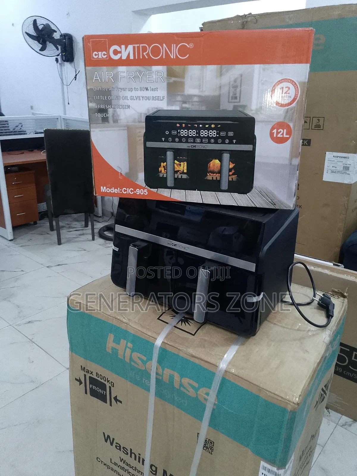 Cnctronic 12l Fast Heating Healthy Air Fryer