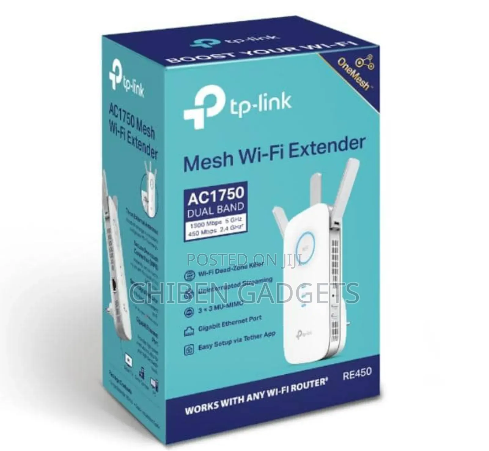 Tp Link Mesh Wi-Fi Range Extender Re450 Ac 2600 Dual Band