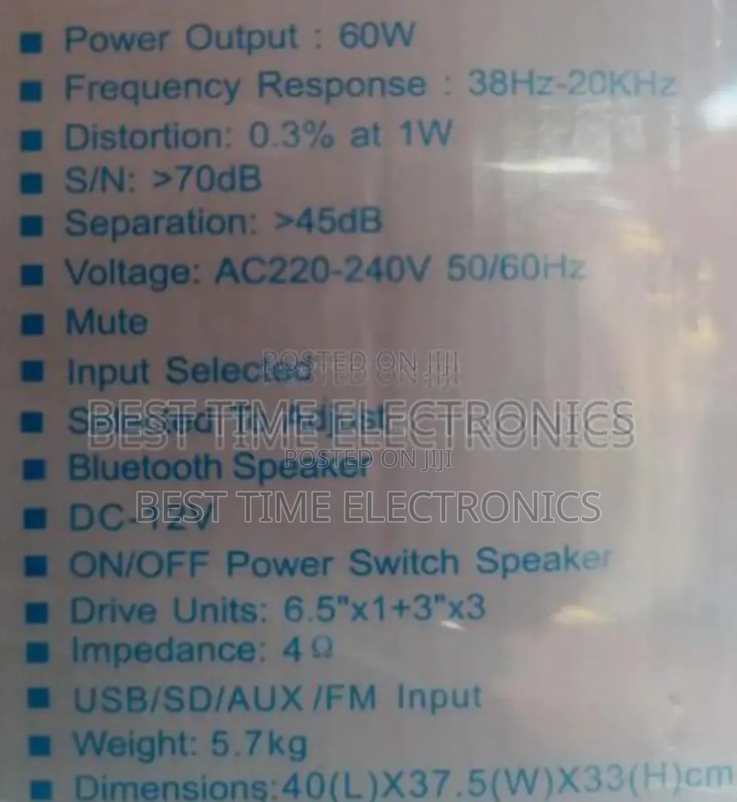 Djack Home Theater System With Remote Control (Ak - 703)