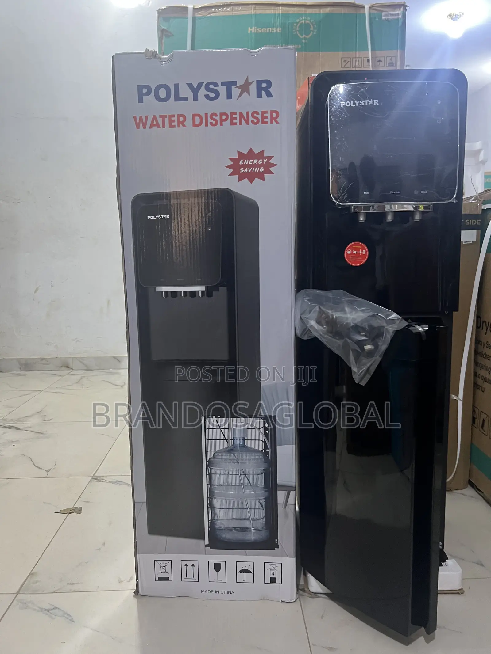 Black Polystar Water Dispenser – Fast Heat/Cool