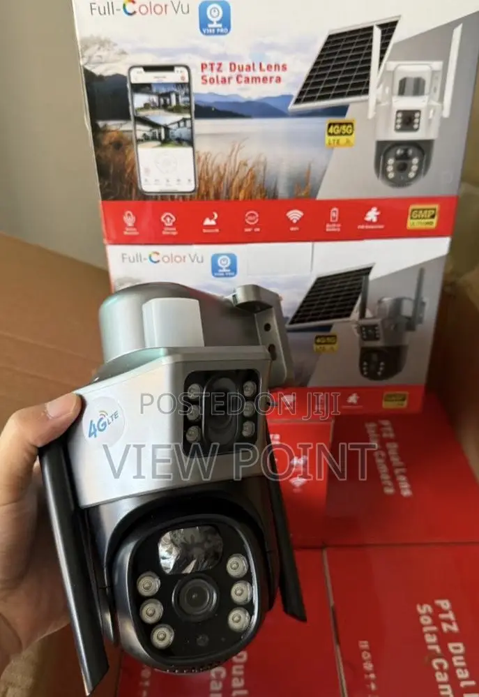 View Point Auto_tracking 4g Rotational Cctv Cam Dual Lens