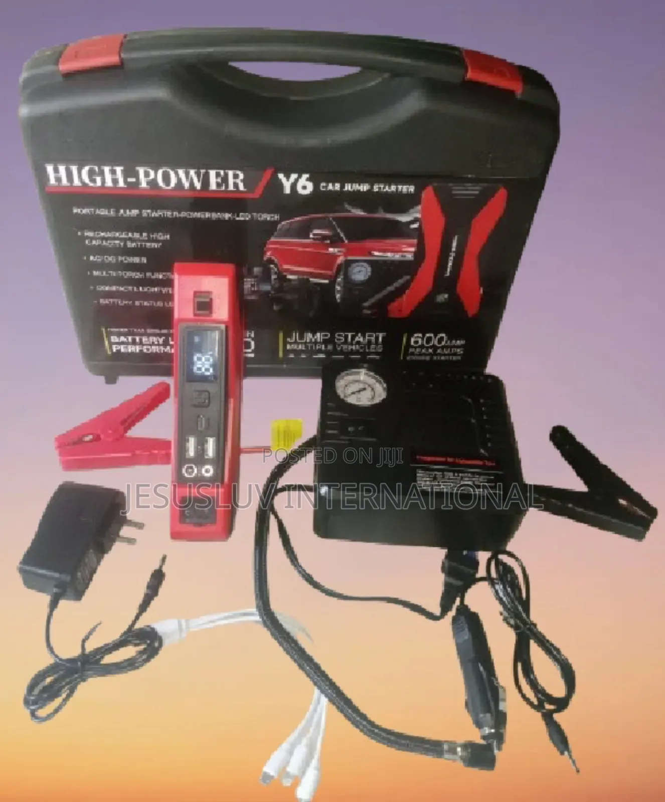 Multifunction Digital Jump Starter Tire Pump Inflator 12v + 2 Usb
‎