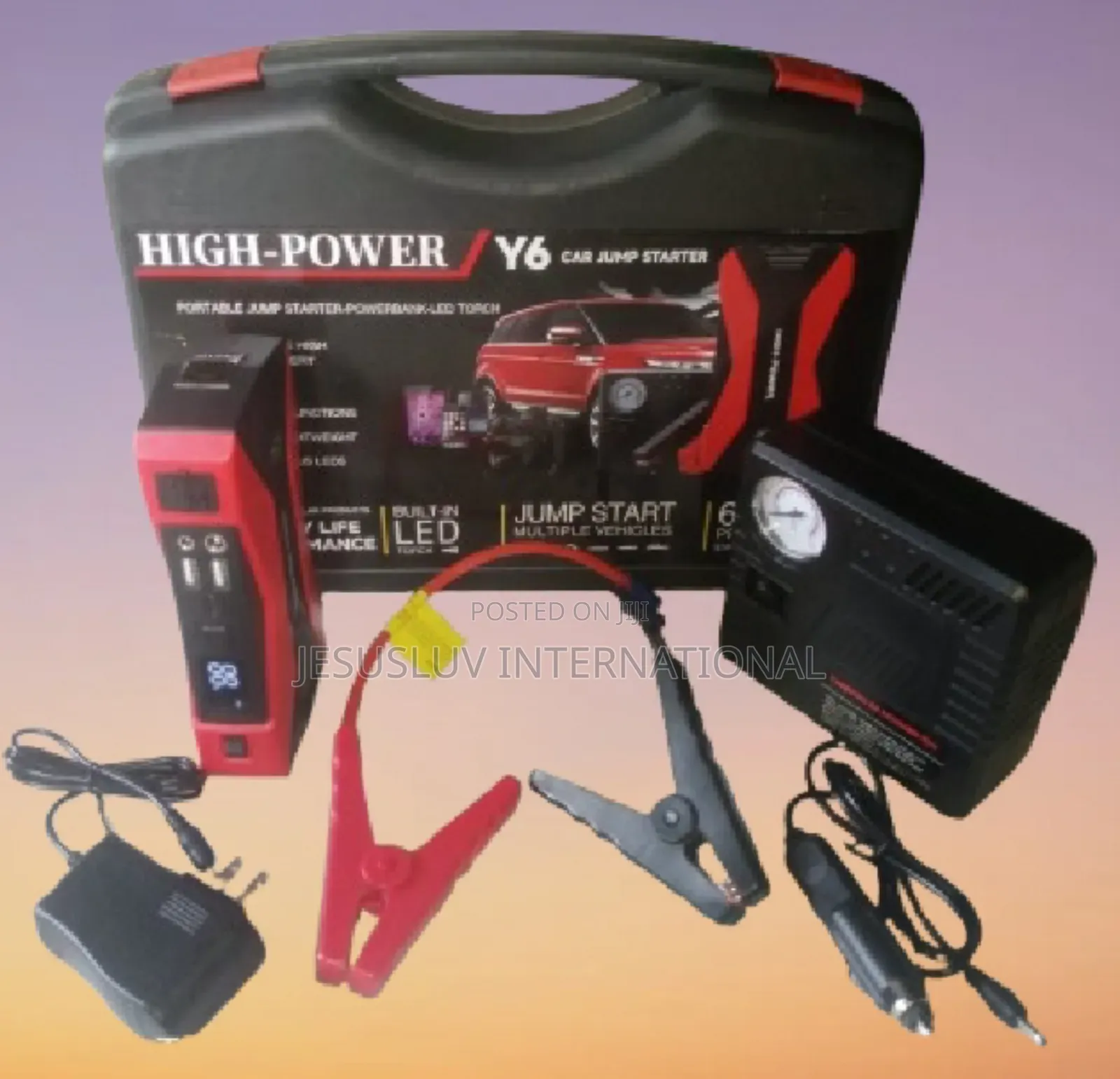 Multifunction Digital Jump Starter Tire Pump Inflator 12v + 2 Usb
‎