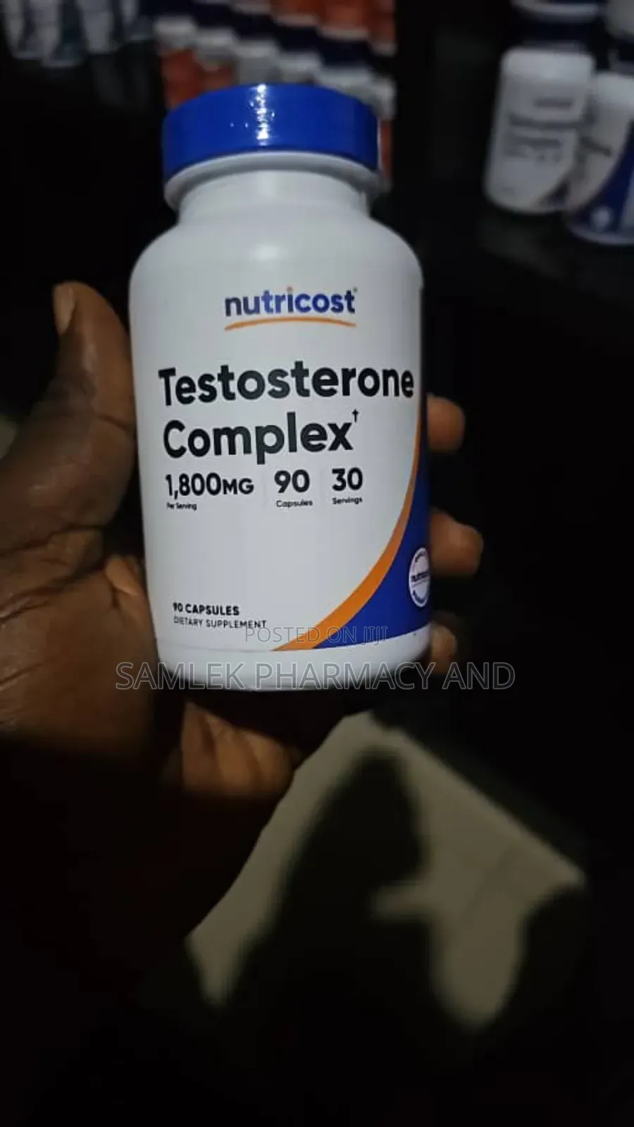 Nutricost Testosterone Support Complex (90 Caps)-1800mg Per Serving