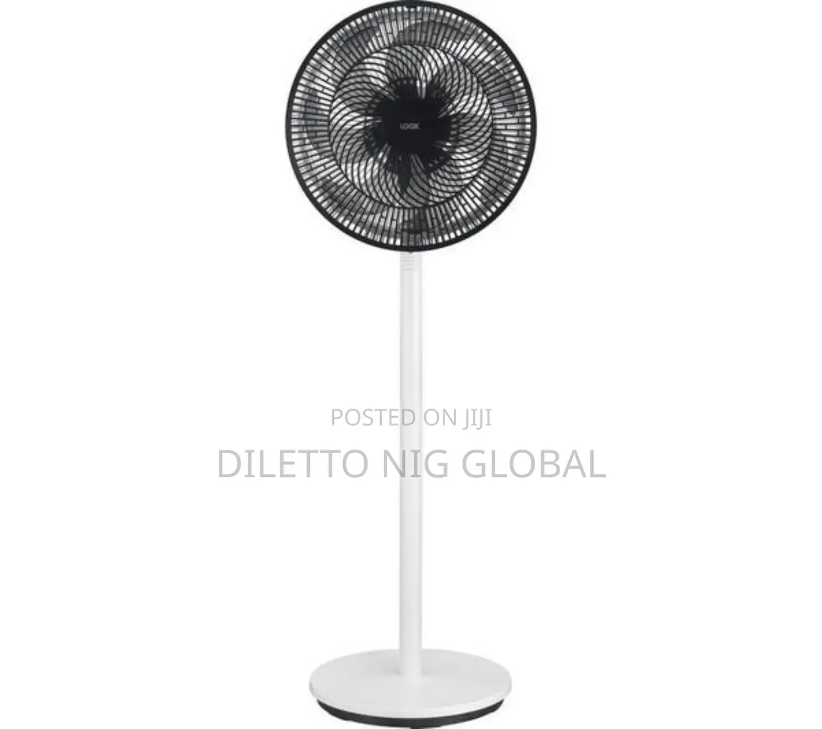 Logik L14pfbw25 14" Pedestal Fan - White Black