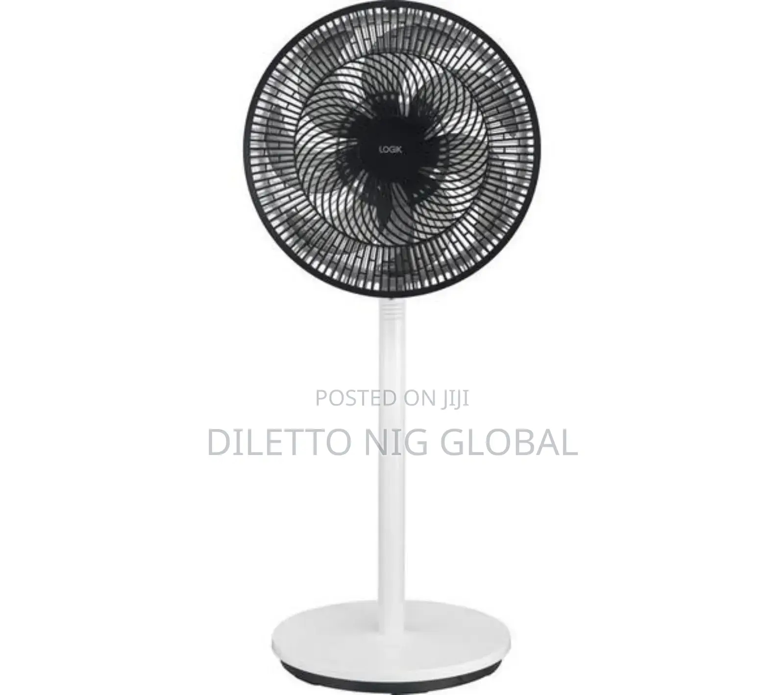 Logik L14pfbw25 14" Pedestal Fan - White Black