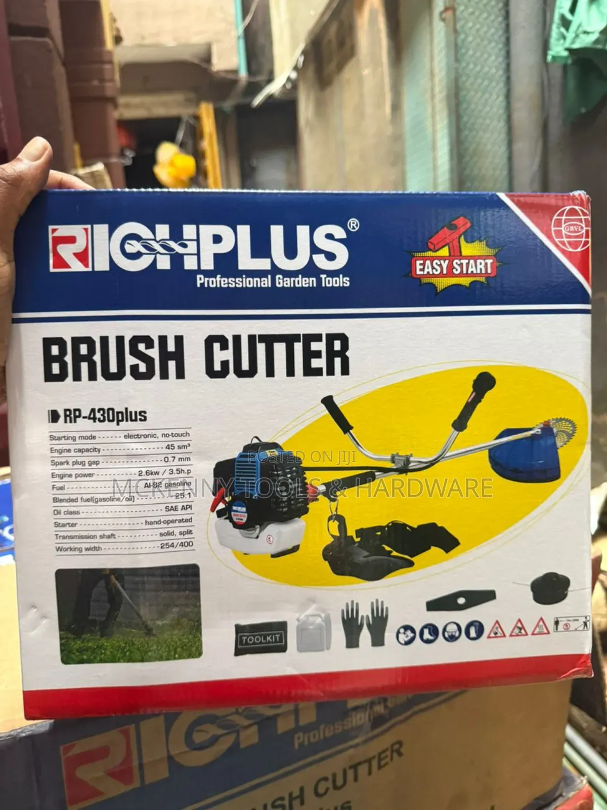 Richplus Rp-430plus Brush Cutter, a Gasoline-Powered Garden Tool