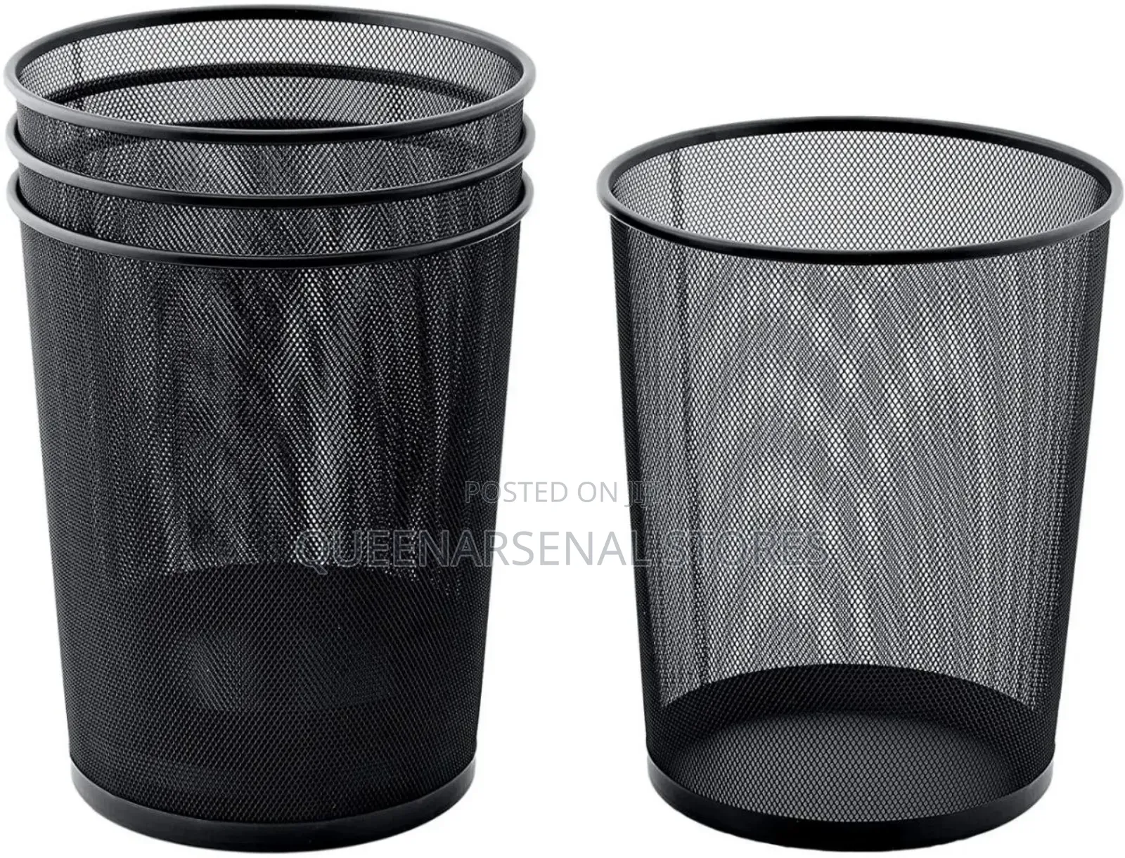 Metal Mesh Trash Bin -- Big Size