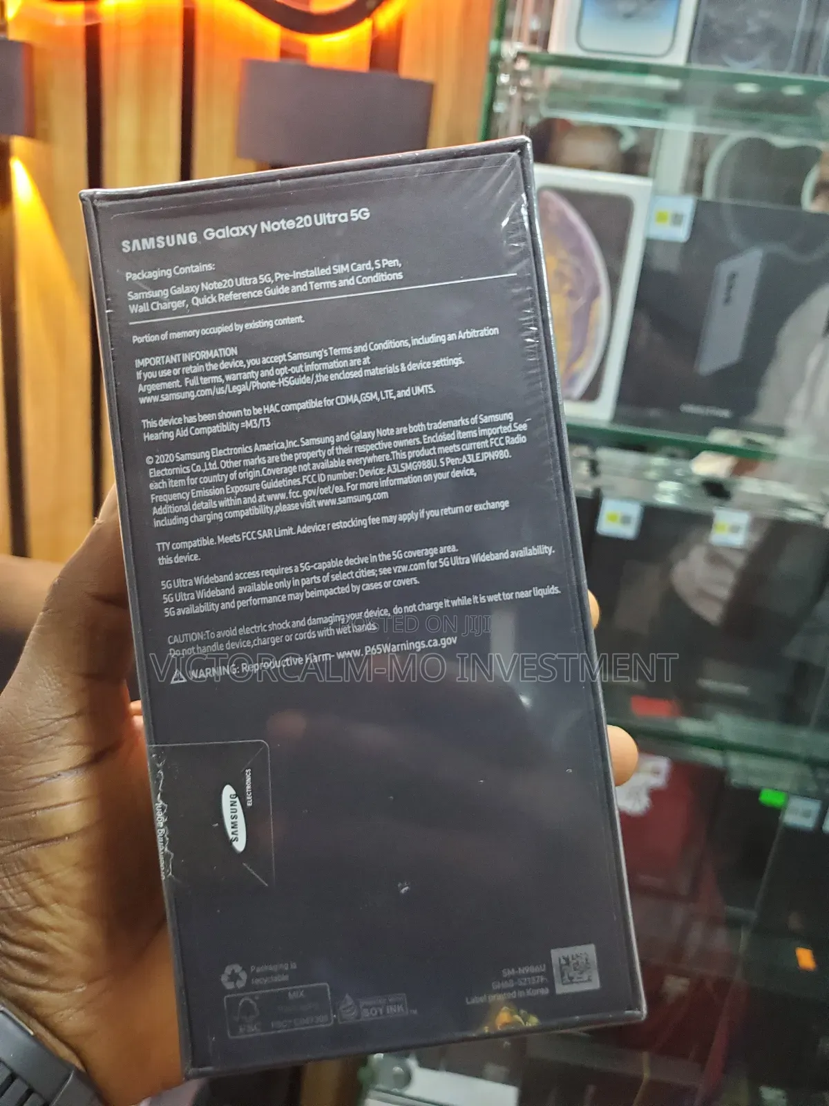 New Samsung Galaxy Note 20 Ultra 5G 256 GB Black