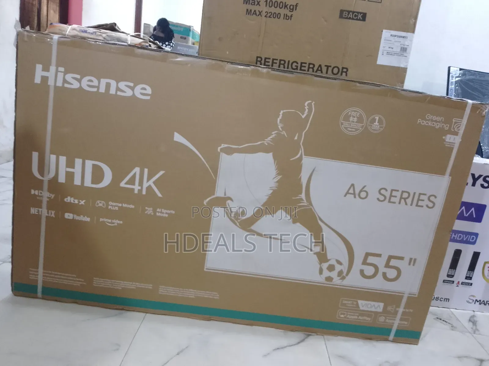 Original Hisense 55-Inch Vidaa Smart Tv [55a6h].