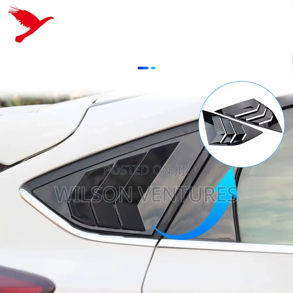 2007-2011 Camry 2pcs Rear Side Window Louver Cover Vent Trim Sunshade