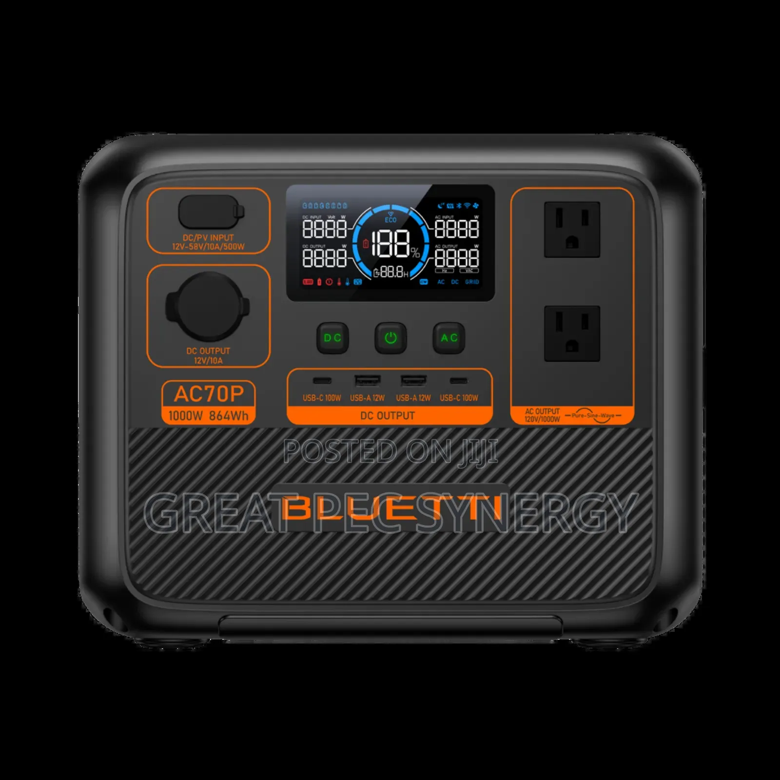 Bluetti Ac70p Portable Power Station (1000w/864wh)