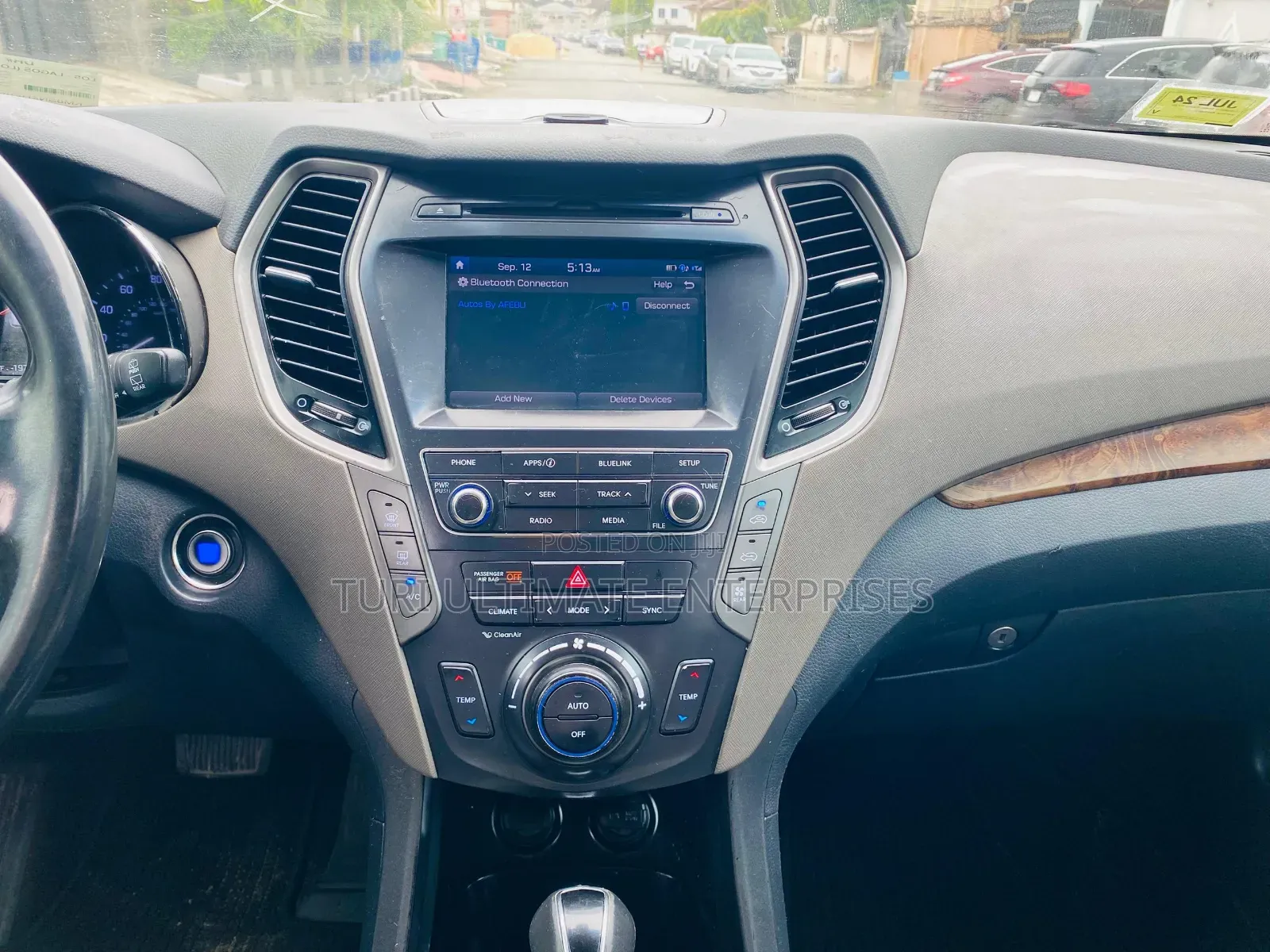 Hyundai Santa Fe 2017 Blue