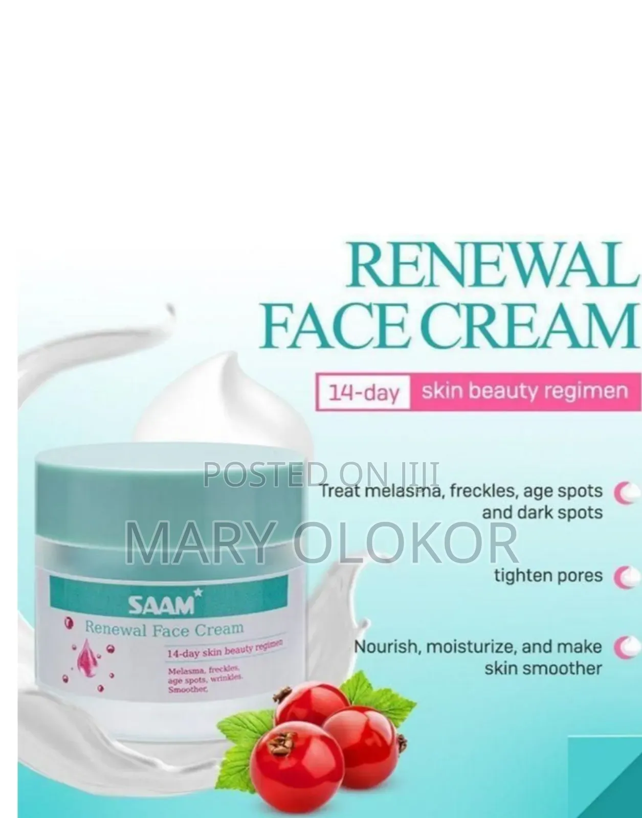 Saam Face Renewal Cream (10 Pieces and Above)
