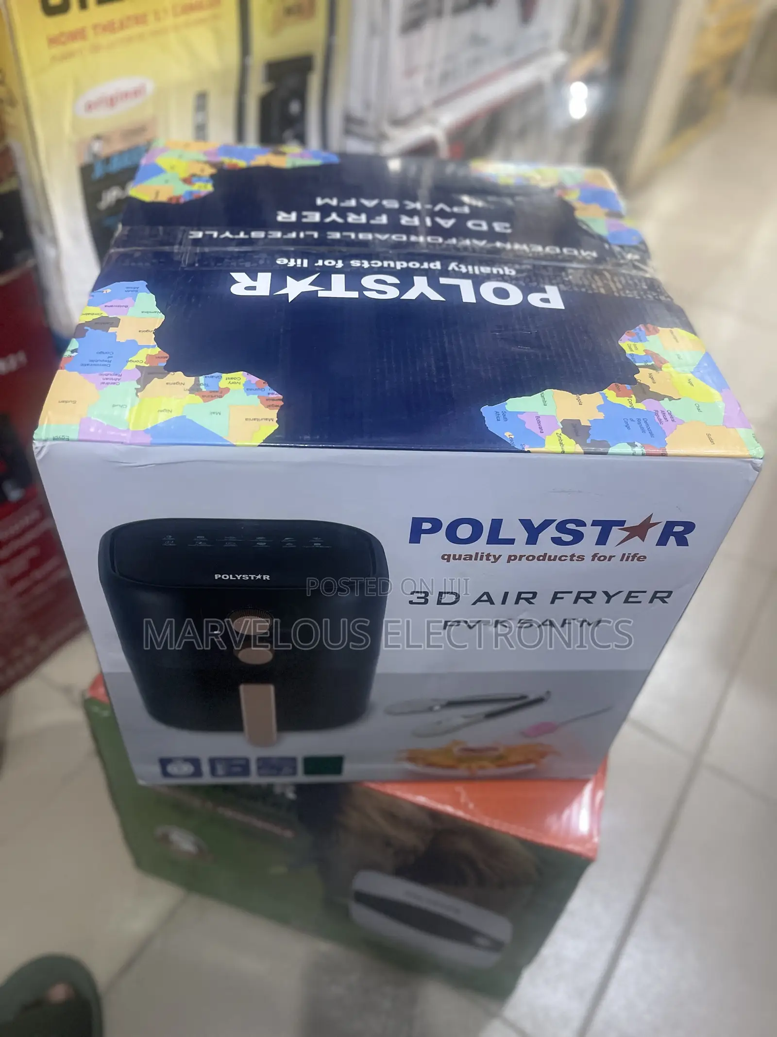 Brand New Polystar Super Copper 6liters Air Fryer