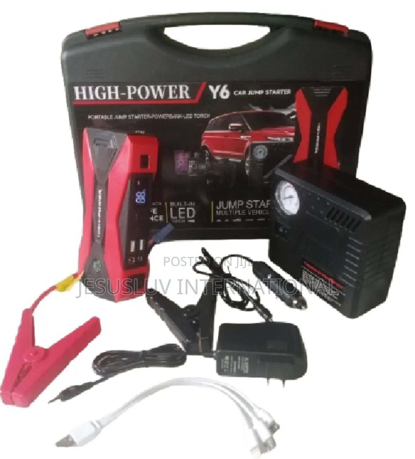 Multifunction High Power Y6 Car Jump Starter Tire Inflator 12volts