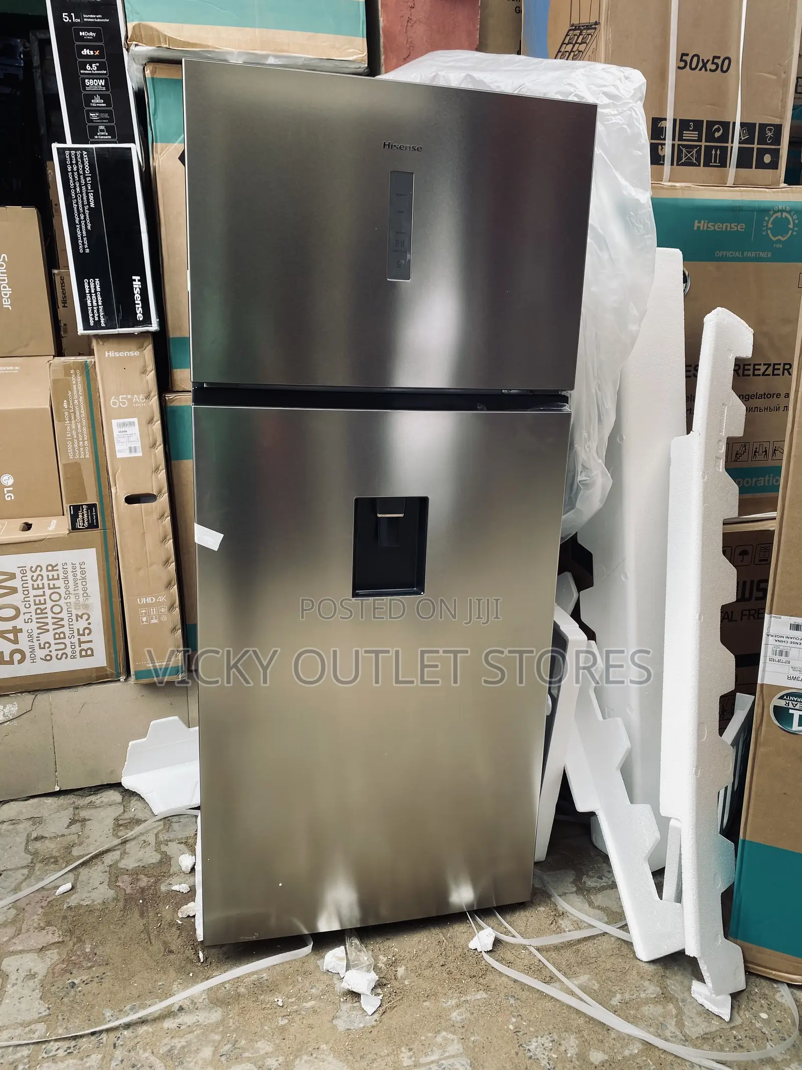 548liters Hisense Double Door Refrigerator