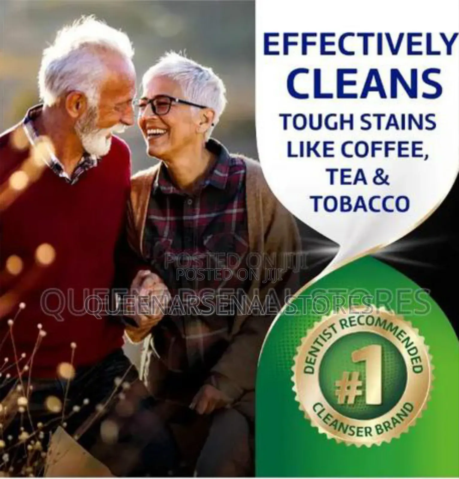 Polident Antibacterial Denture Cleanser -- 6tabs