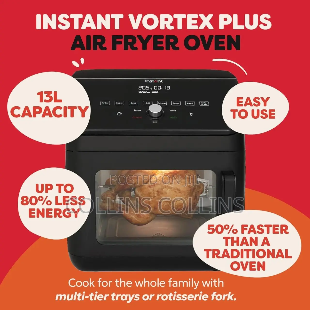 Instant Digital Large Air Fryer Oven 13l