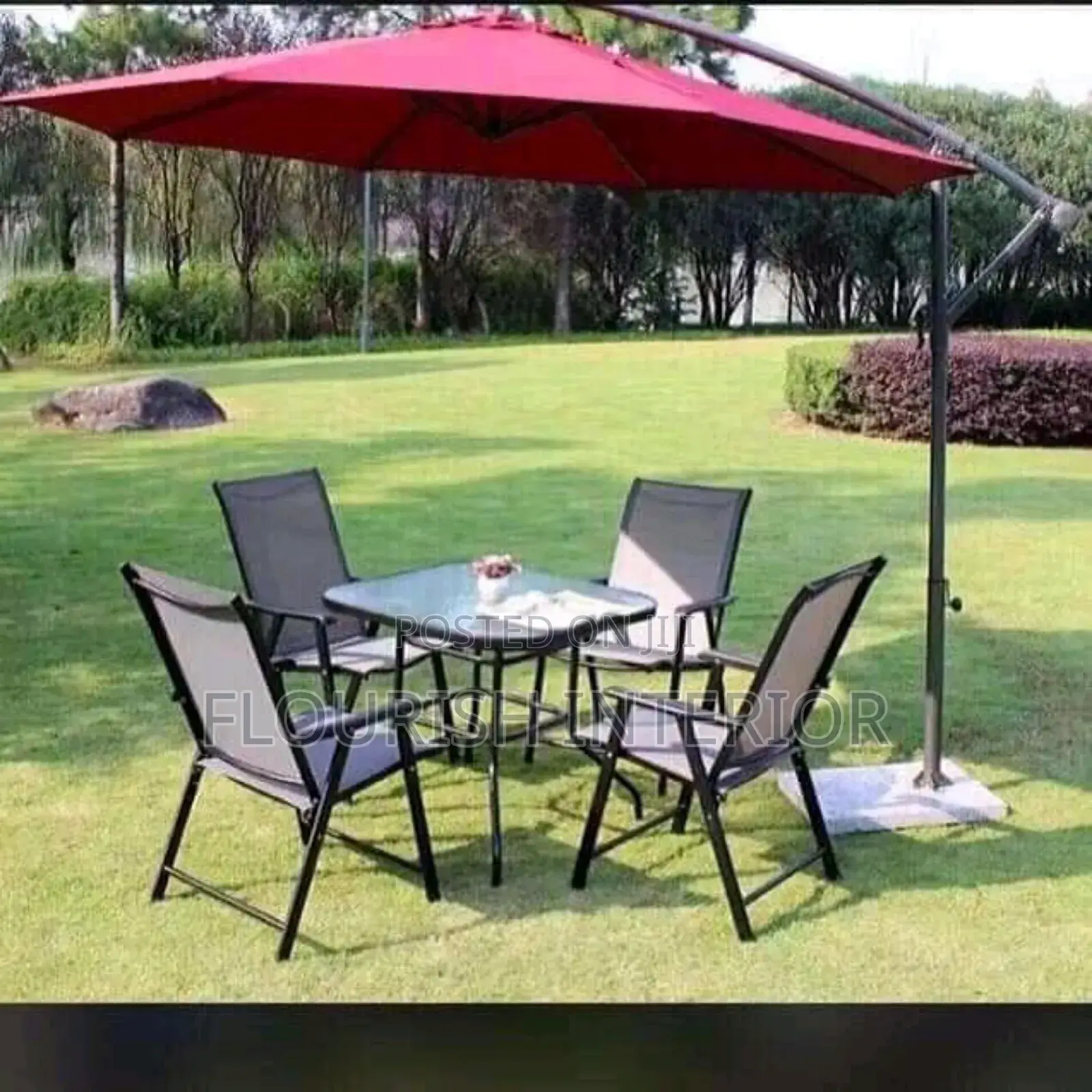 Quality Imported Unique Luxury Standard Marble Base Outdoor Umbrella.