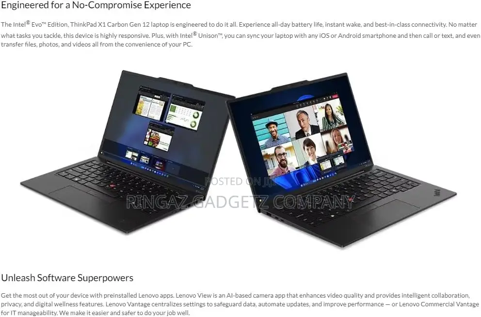 New Laptop Lenovo ThinkPad X1 Carbon 32GB Intel Core Ultra 7 SSD 512GB