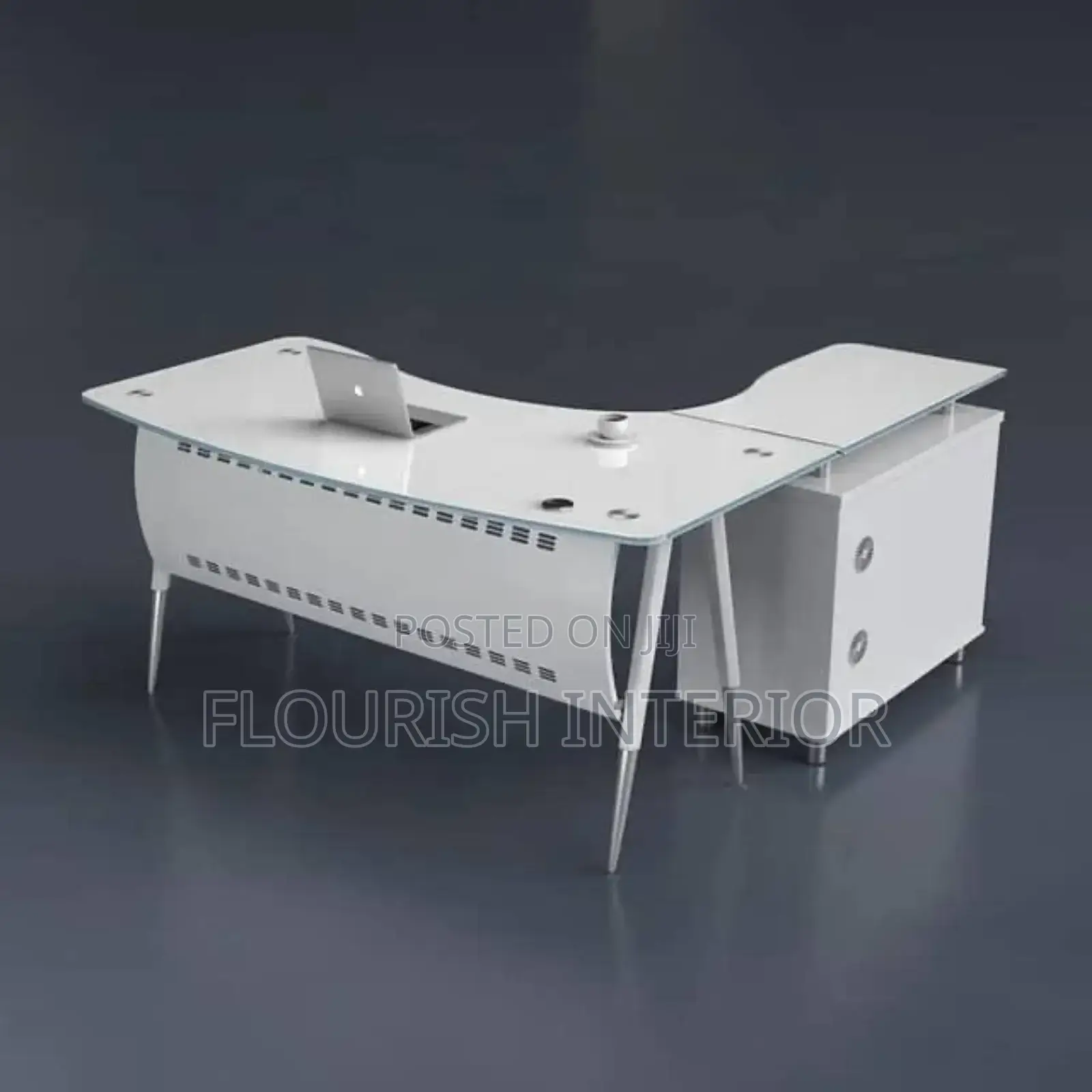 Quality Imported Unique Luxury Glass Executive Office Table