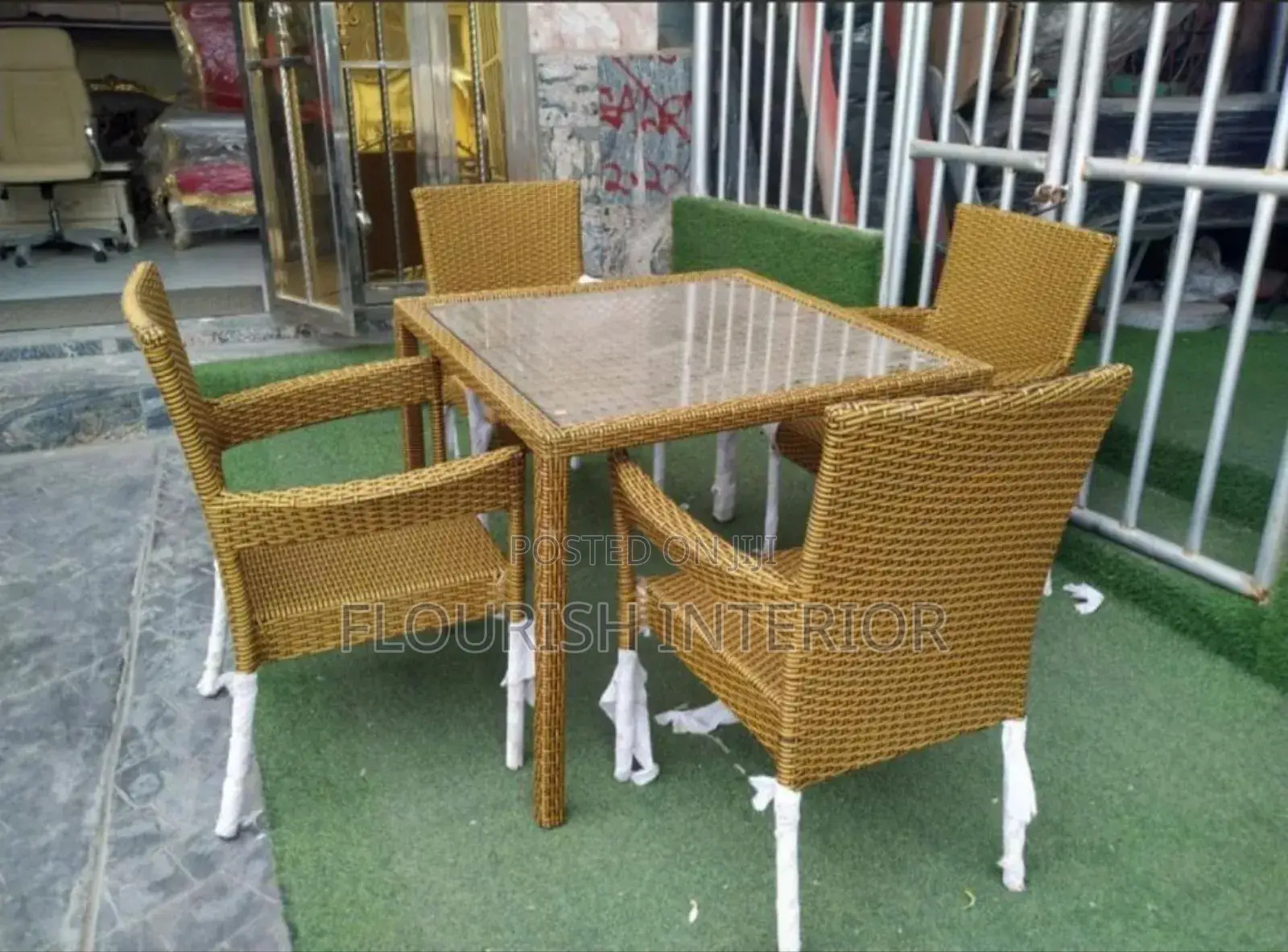 Quality Imported Unique Outdoor Rattan Chair Set.