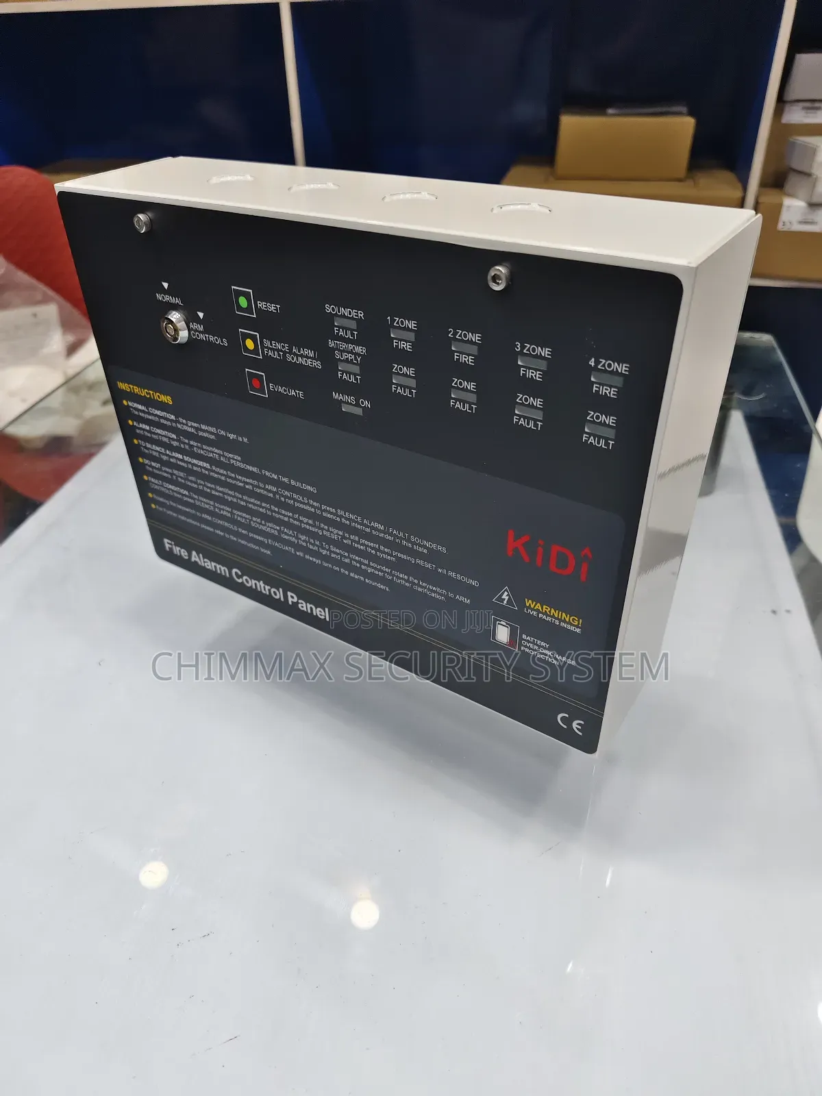1 Zone Kidi Conventional Fire Alarm Control Panel