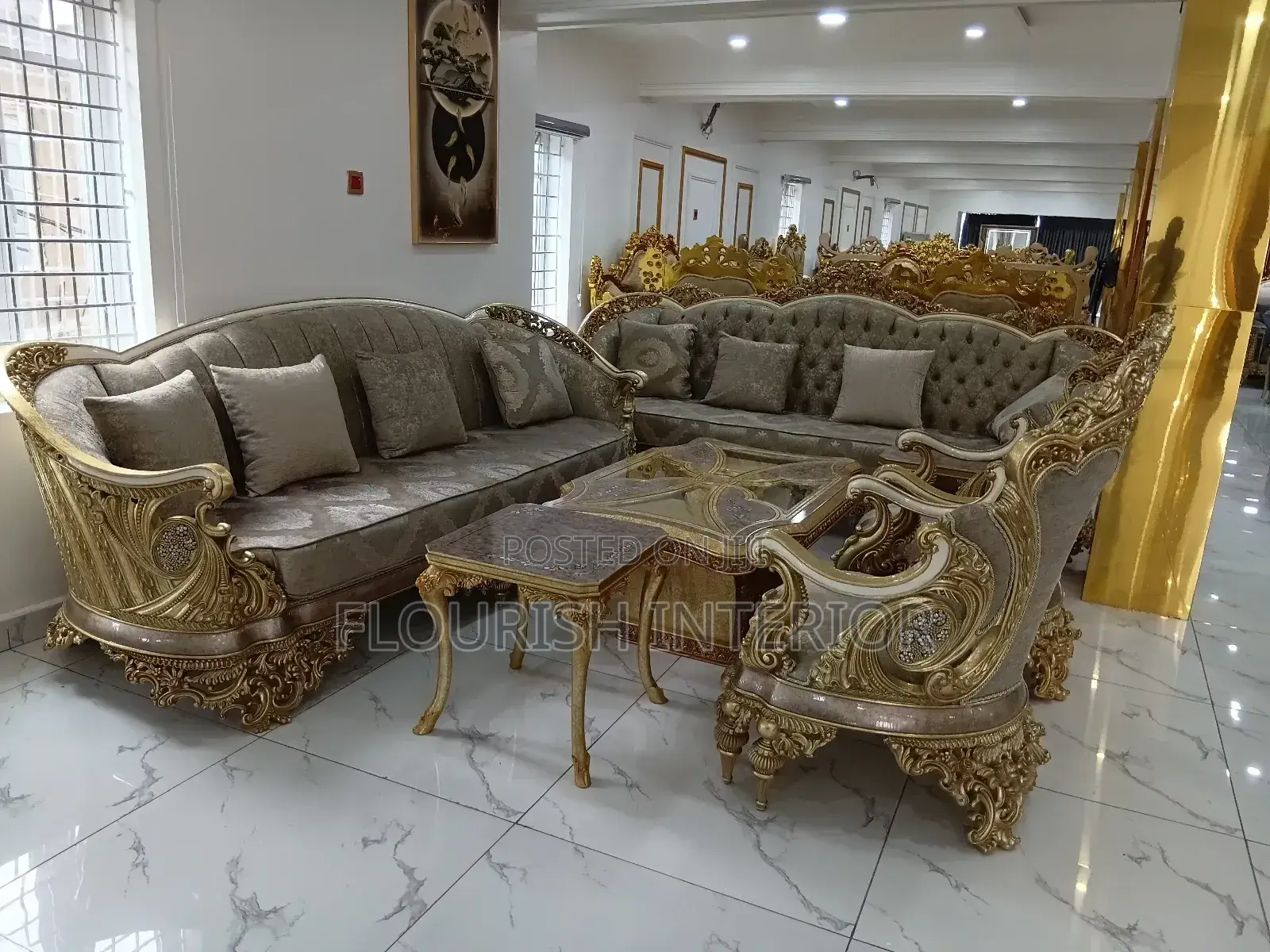 High Quality Imported Unique Luxury Standard Turkey Sofas Set