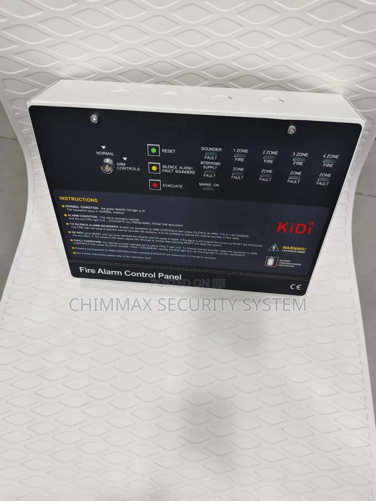 4 Zone Kidi Conventional Fire Alarm Control Panel
