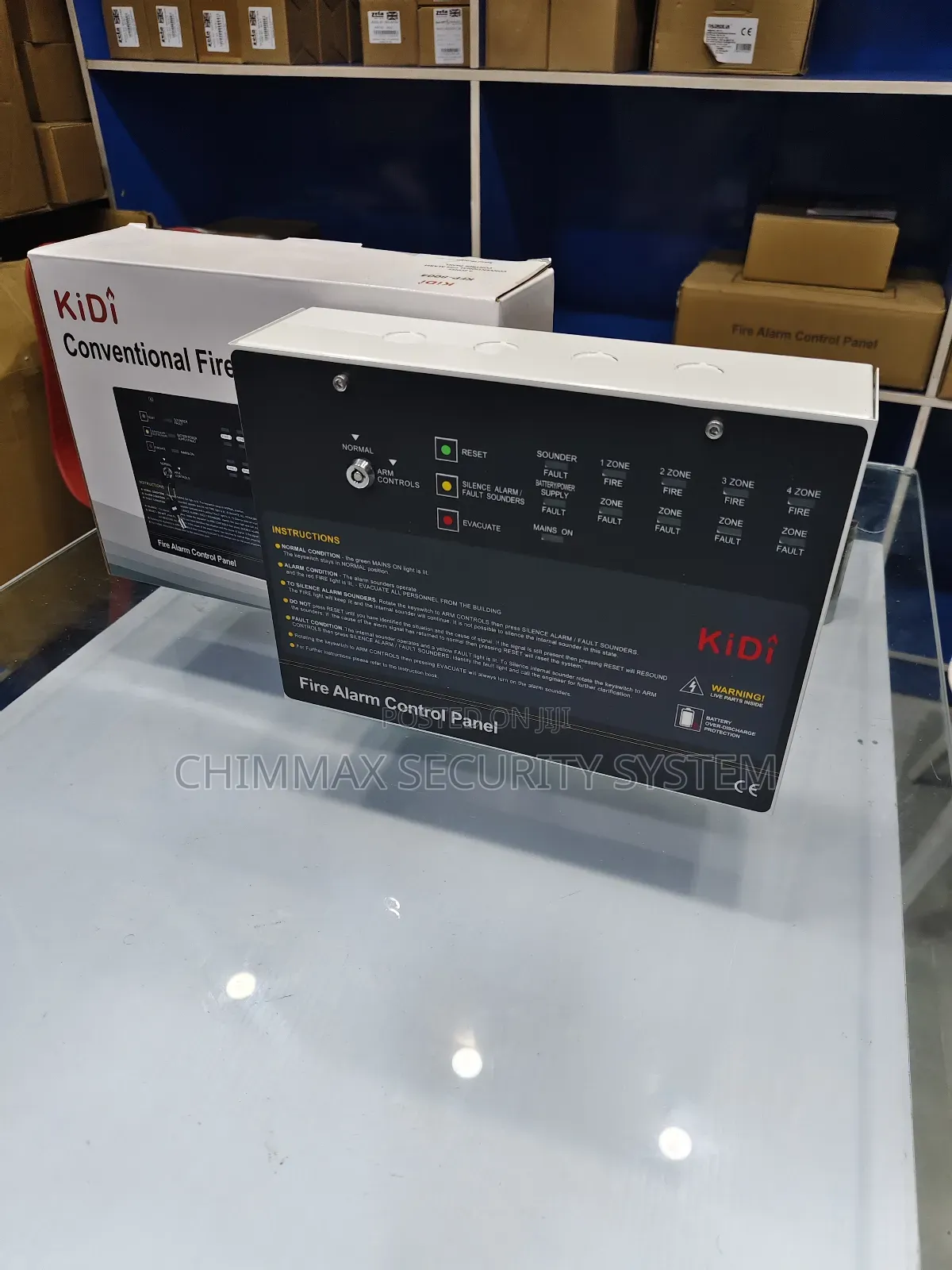 4 Zone Kidi Conventional Fire Alarm Control Panel